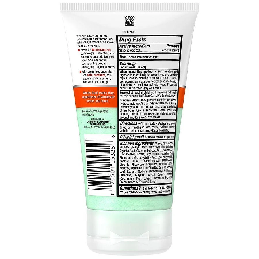Neutrogena Oil-Free Acne Stress Control Power-Clear Scrub 4