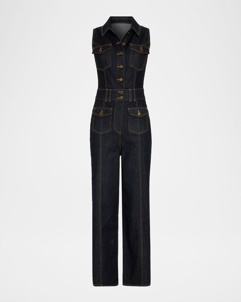 Ramy Brook Stephanie Denim Wide-Leg Jumpsuit