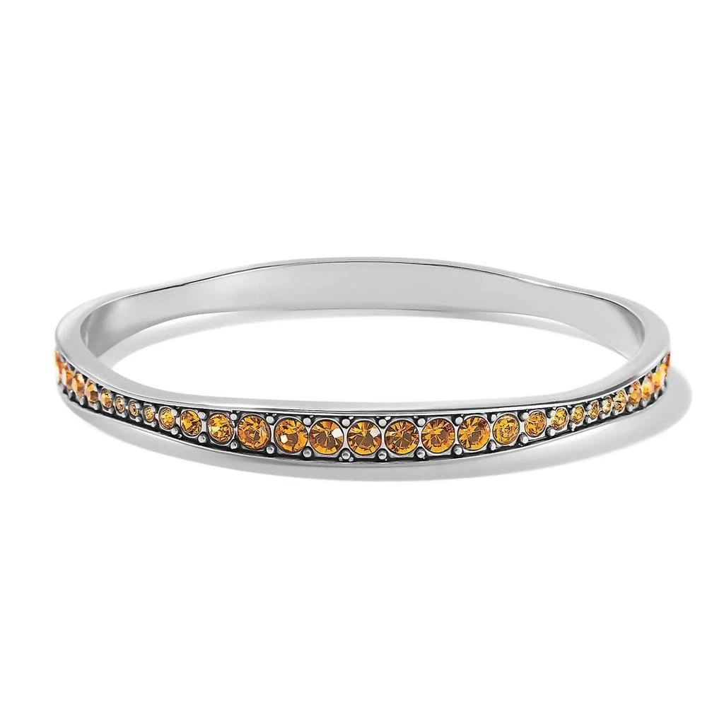 Brighton Women's Light Hearted Crystal Bangle In Topaz 1