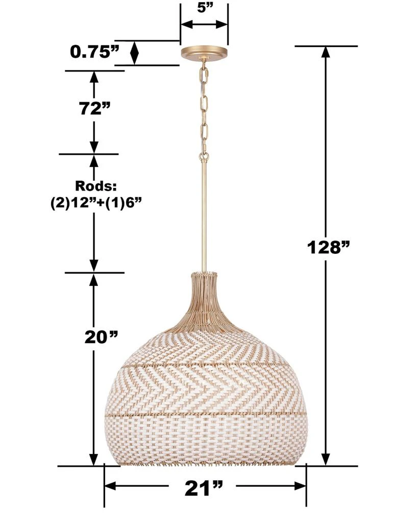 Crystorama Zanzibar 5-Light Chandelier 4