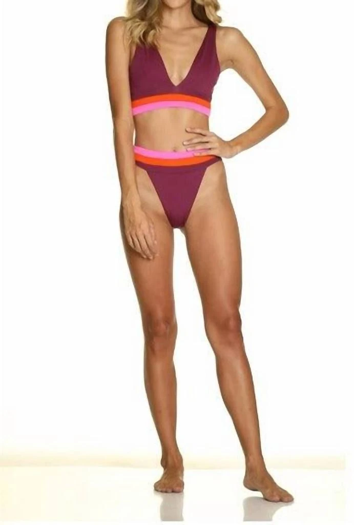 Maaji Maaji - Sienna High Waist Banded Bikini Bottom 4