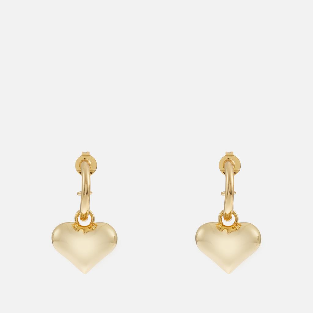 Crystal Haze Crystal Haze Golden Hearts Gold-Plated Earrings