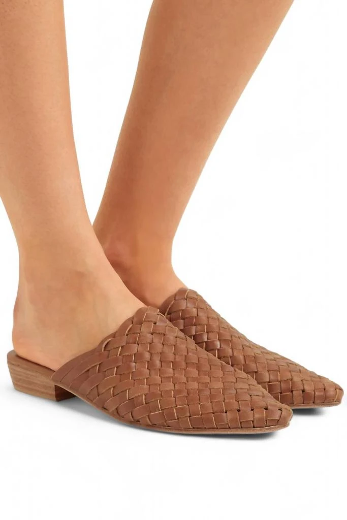 St. Agni Women's Paris Woven Mules In Tan 2