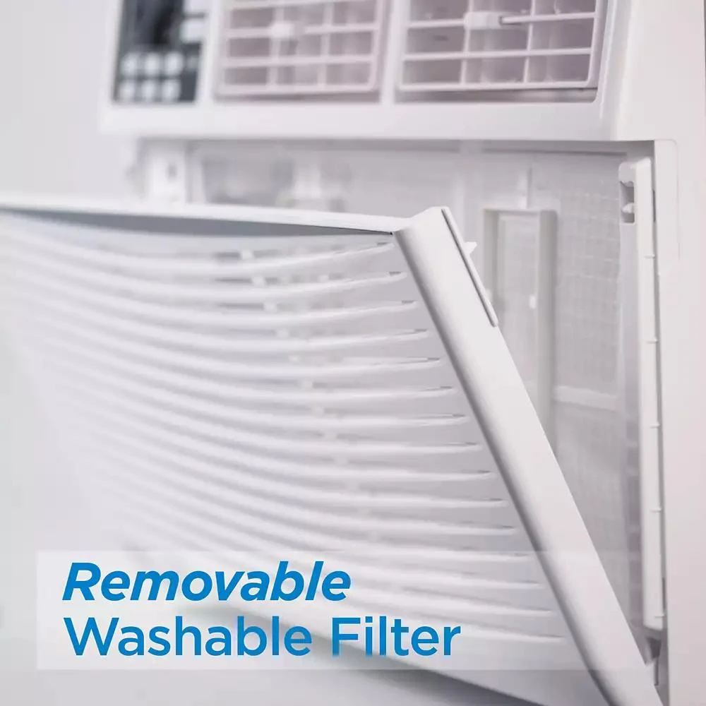 Black & Decker BLACK+DECKER Window Air Conditioner 8,000 BTU, AC Window Unit Cools Up to 350 Square Feet, Window AC Unit with Remote Control, 3 Cooling Speeds and Fan Only Function, BWAC08WTB, White 6