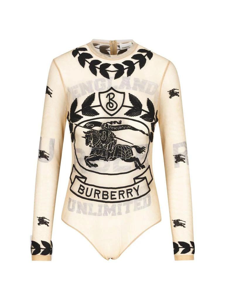 Burberry Burberry Graphic Embroidered Mesh Bodysuit 1