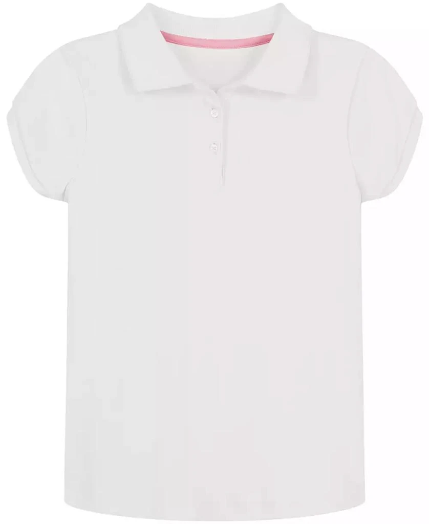 Nautica Little Girls Uniform Short Sleeve Interlock Polo Shirt 1