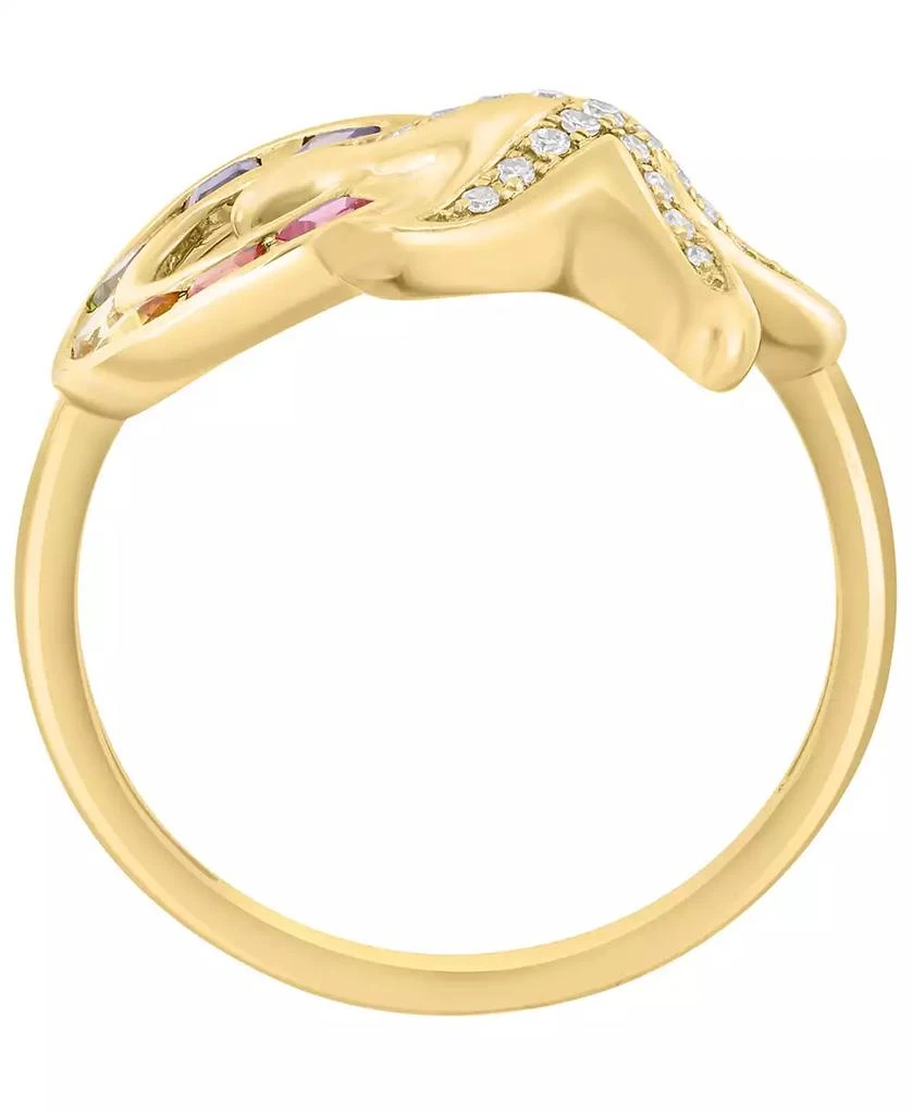 Effy Multi-Gemstone and Diamond (1/10 ct. t.w.) Ring in 14k Yellow Gold 2