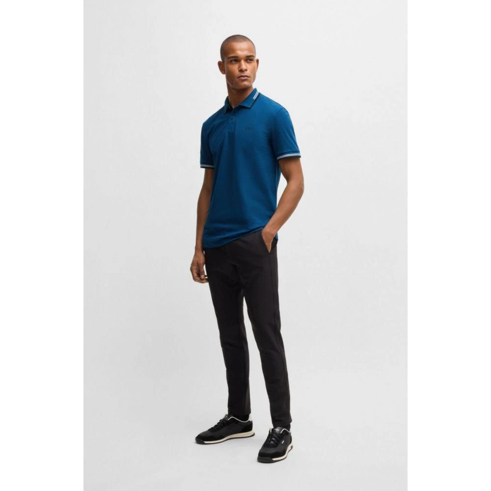 Hugo Boss Stretch-cotton slim-fit polo shirt with branding 2