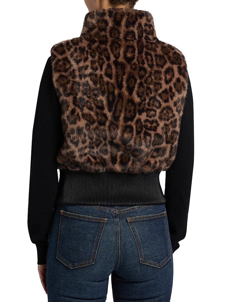 Jocelyn Animal-Print Faux-Fur Vest 5