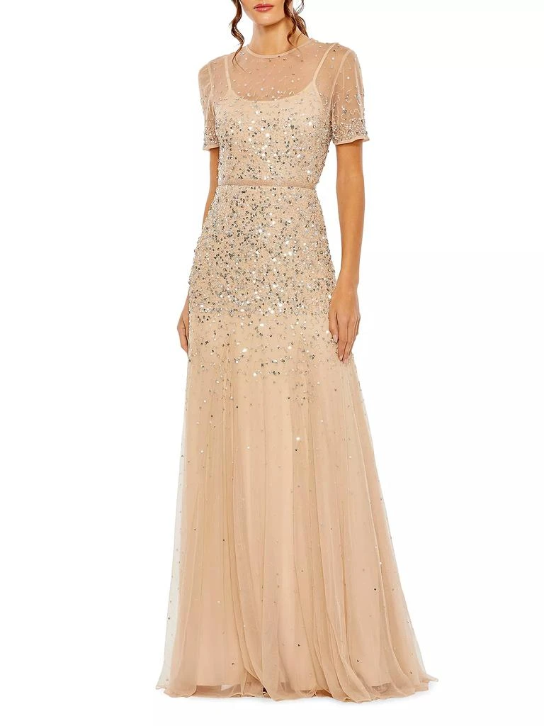 Mac Duggal Sequin-Embellished Gown 1