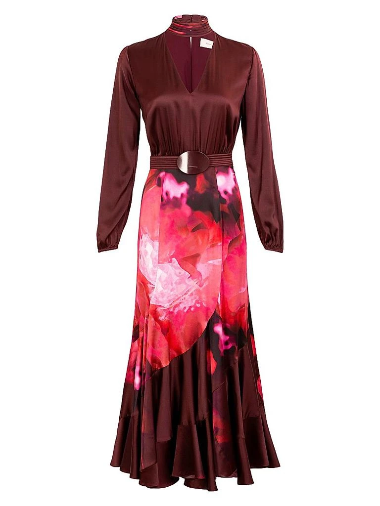 Silvia Tcherassi Jailyn Floral Stretch-Silk Satin Midi-Dress - Dresses & Skirts - Free Shipping - BeyondStyle Silvia Tcherassi Jailyn Floral Stretch-Silk Satin Midi-Dress - Dresses & Skirts - Free Shipping - BeyondStyle
