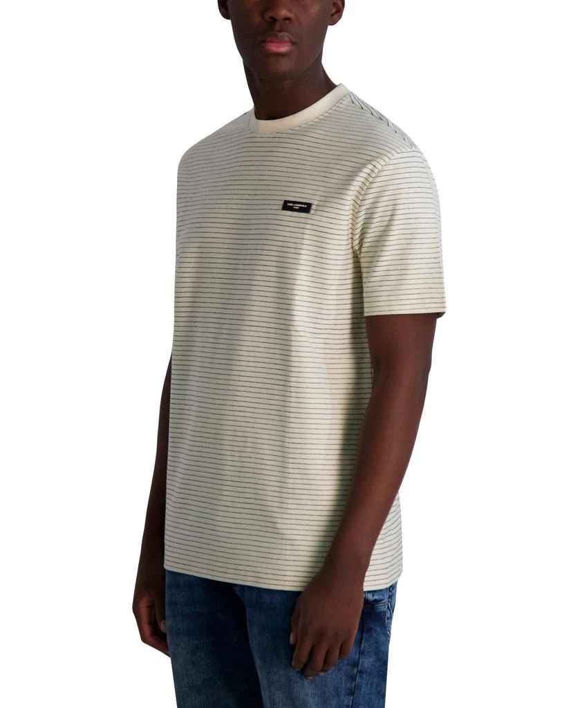 Karl Lagerfeld Paris TEXTURED STRIPE TEE 3