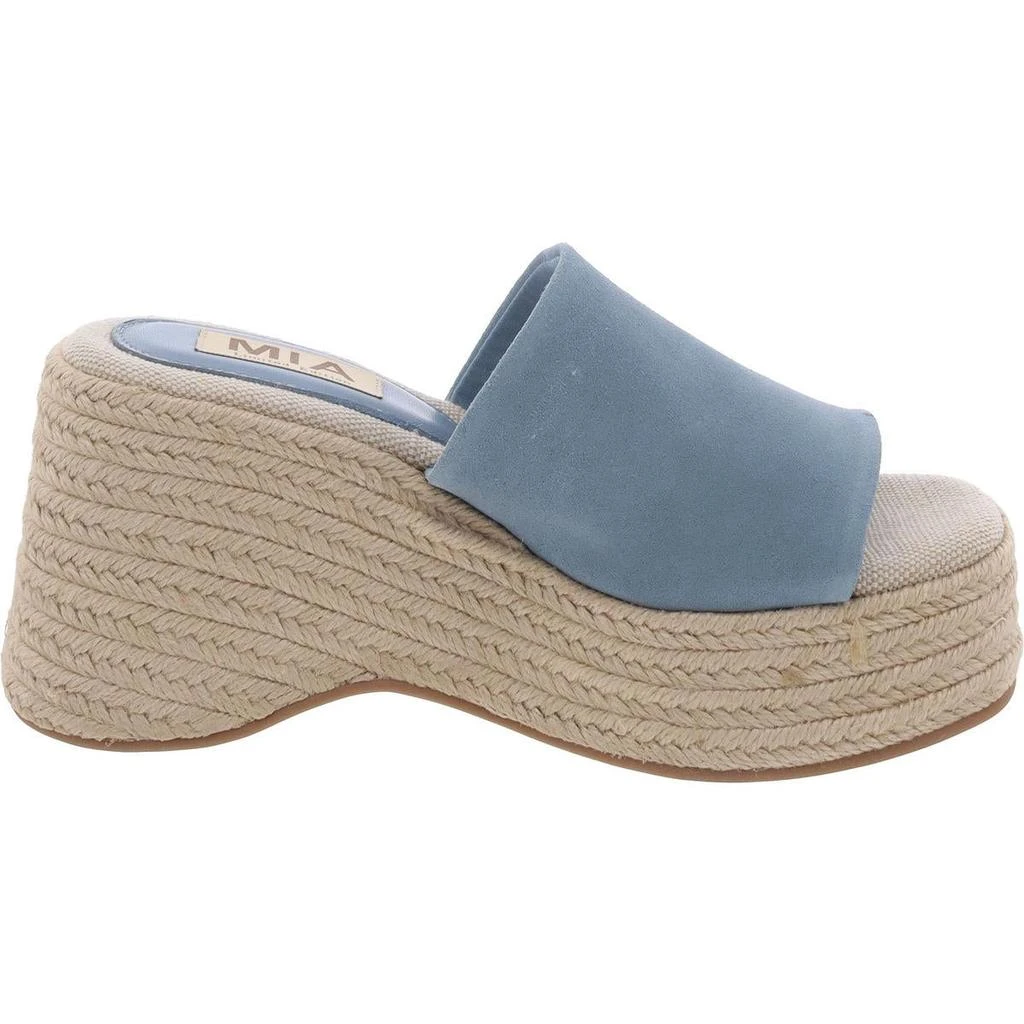 MIA Palma Womens Suede Slip On Platform Sandals 3