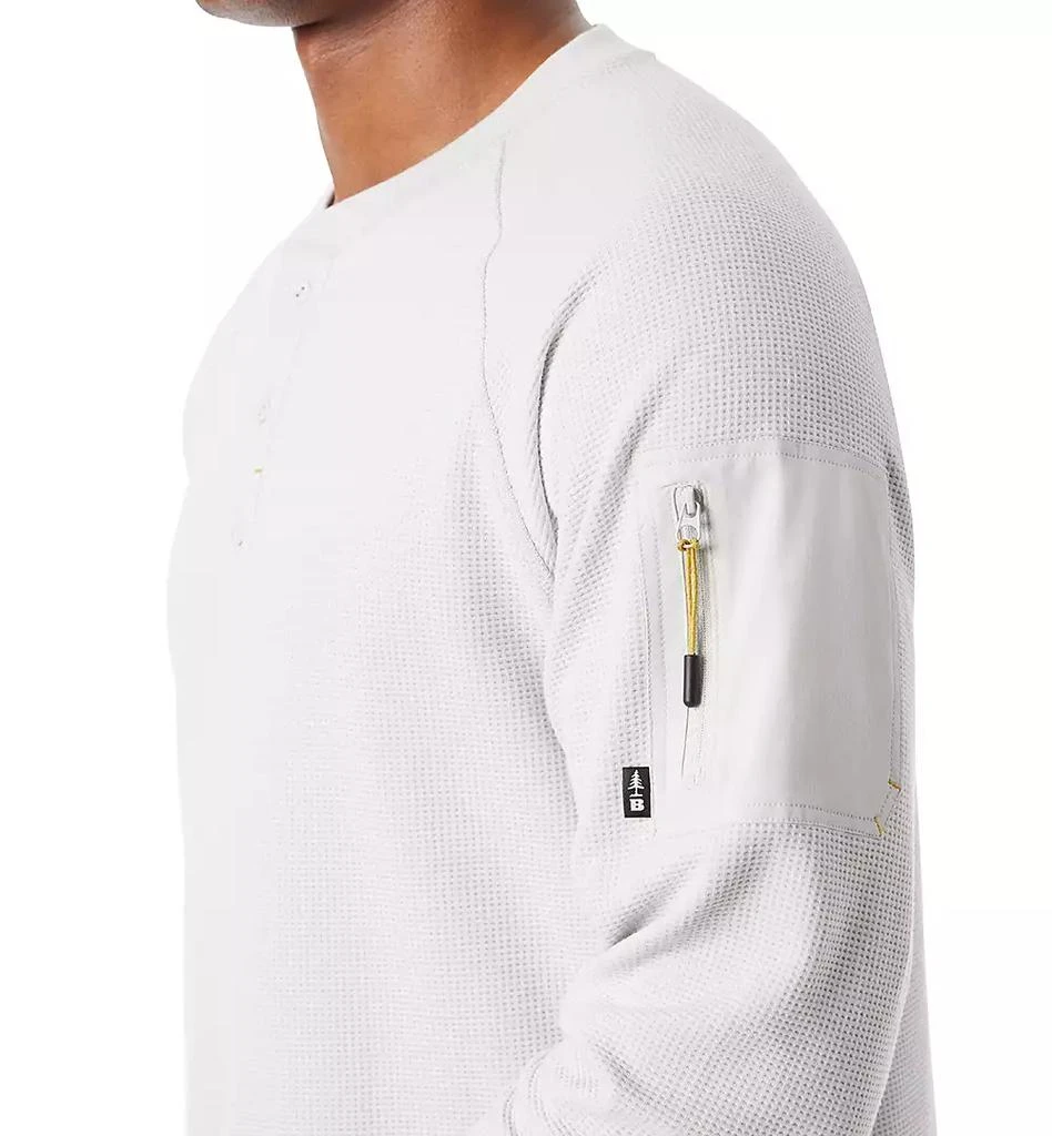 BASS OUTDOOR Men's Relaxed Fit Performance Thermal Long Sleeve Henley 4