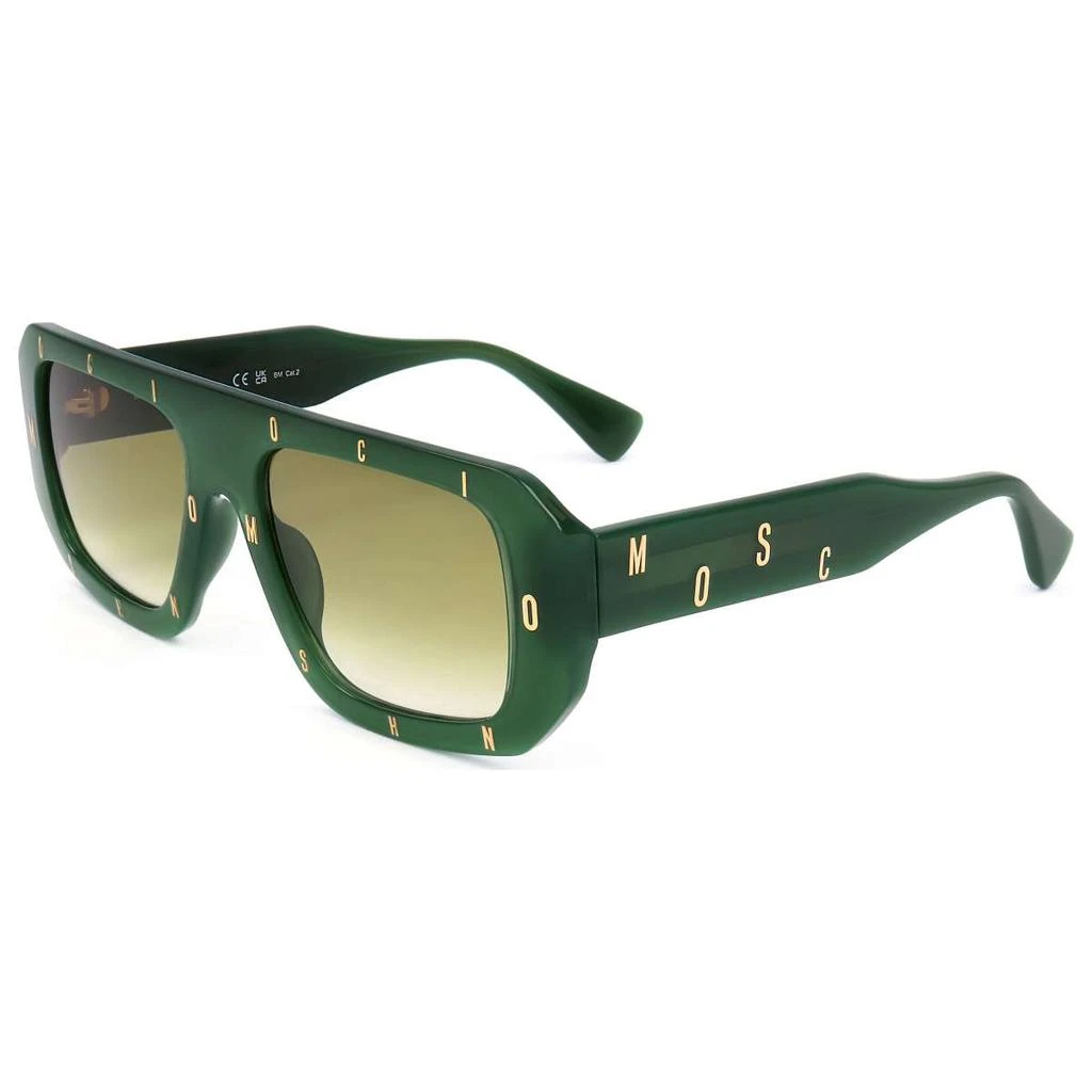 Moschino Moschino Women's Green Rectangular Sunglasses 1