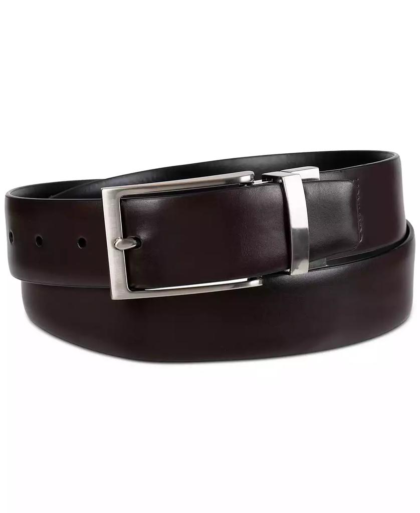 Calvin Klein Men’s Two-In-One Feather Edge Reversible Dress Belt
