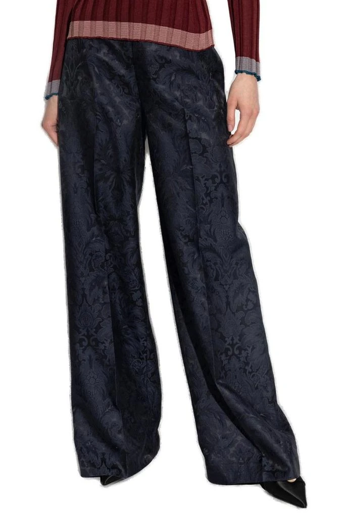 ETRO Etro Paisley Pleated Straight Leg Pants 2