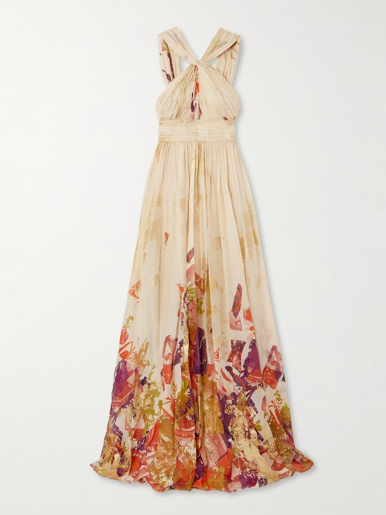 Zimmermann Pavilion linen and silk midi dress - Dresses