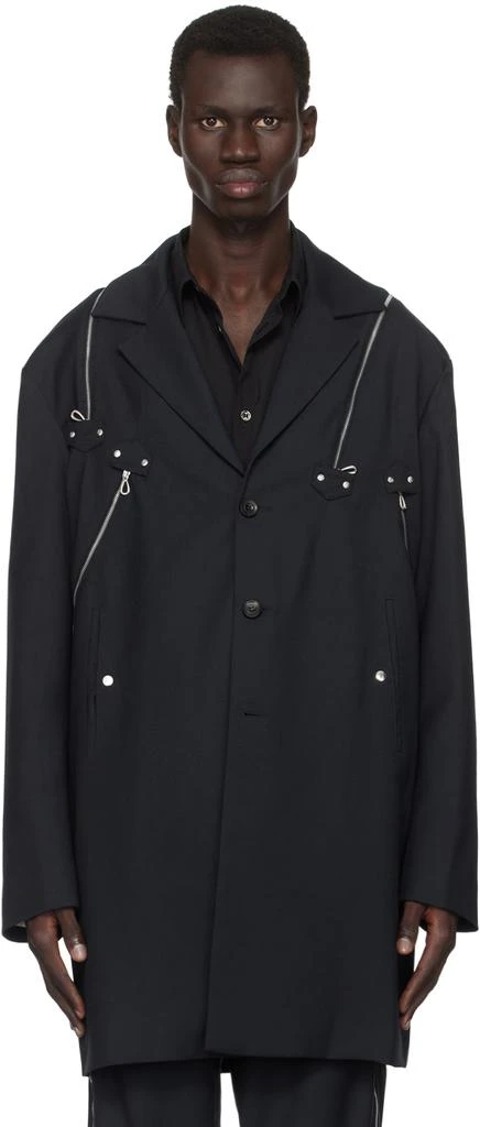 Kiko Kostadinov Navy Knox Multi Zip Blazer 1