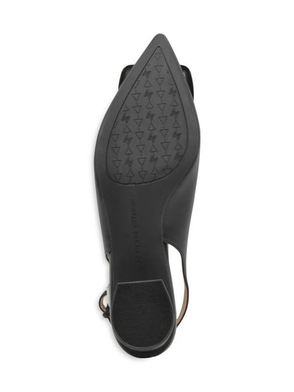 Adrienne Vittadini Gert 51MM Faux Leather Slingback Pumps 5