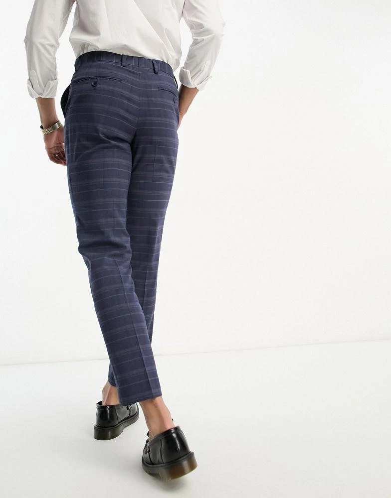 French Connection French Connection suit trousers in marine check 3