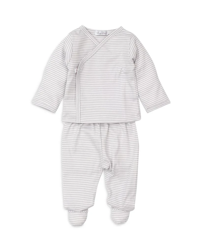 Kissy Kissy Unisex Cotton Striped Shirt and Footed Pants Set - Baby 1