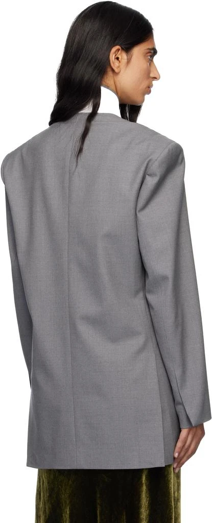 Dries Van Noten Gray Wool Blazer 3