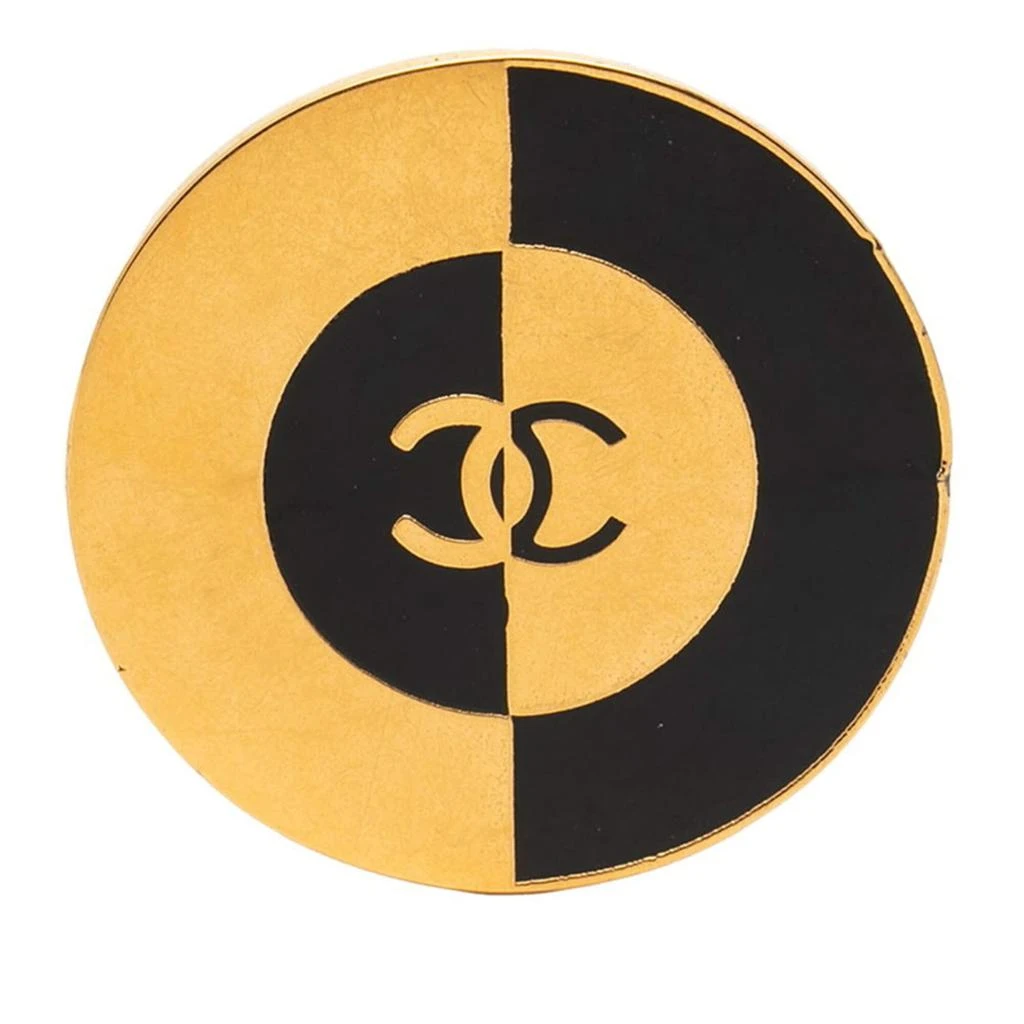Chanel gold Enamel Brooch (Pre-Owned)