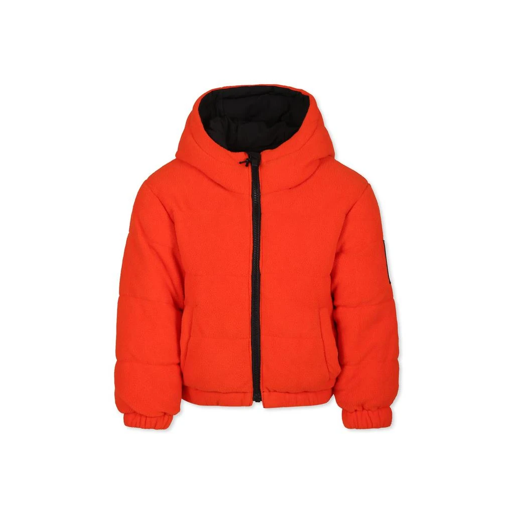 Timberland Red Reversible Down Jacket For Boy With Logo 3