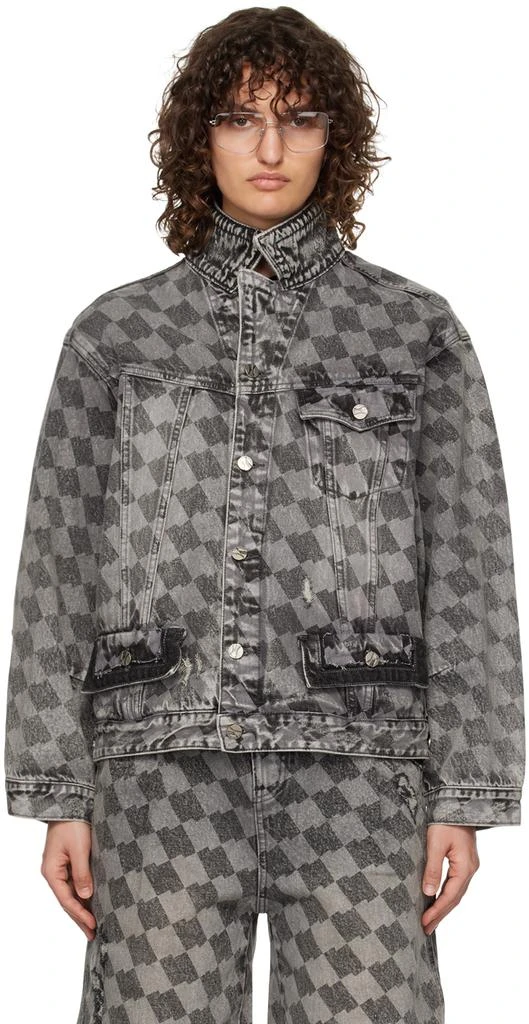 ADER error Gray Tenit Trucker Denim Jacket 1