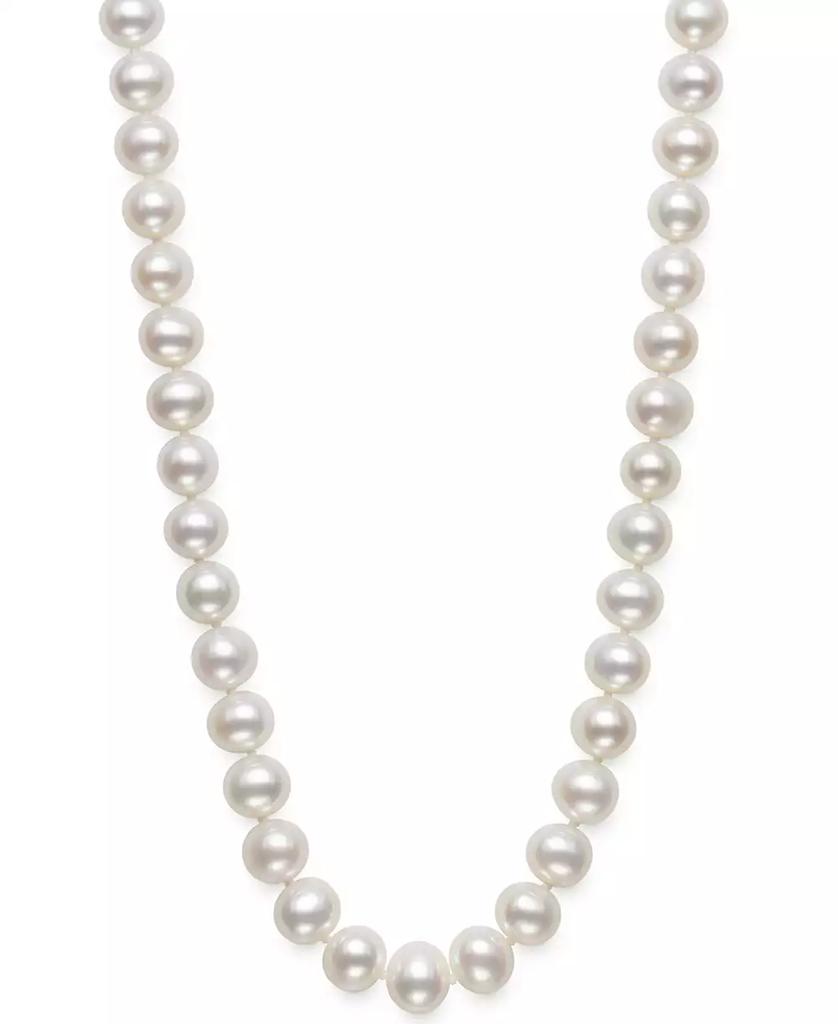 Belle de Mer AA 18" Cultured Freshwater Pearl Strand Necklace (7-1/2-8-1/2mm)