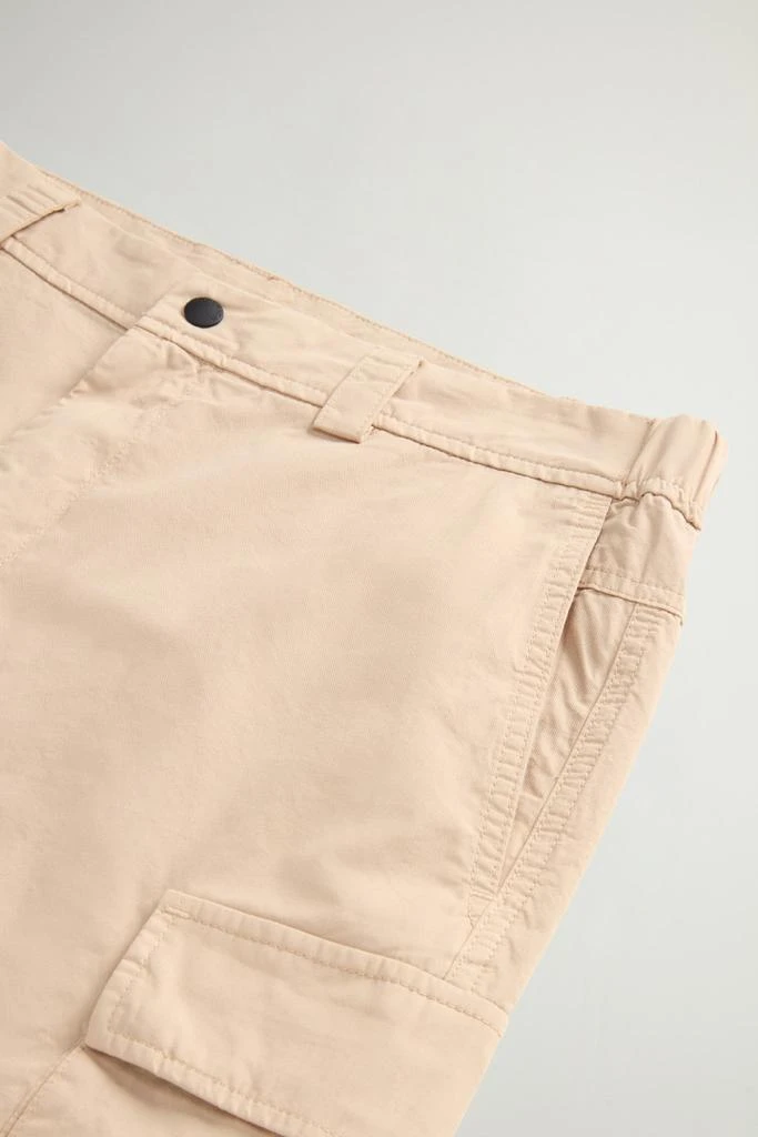 Woolrich Garment-Dyed Cargo Short in Pure Cotton - Men - Blue 6