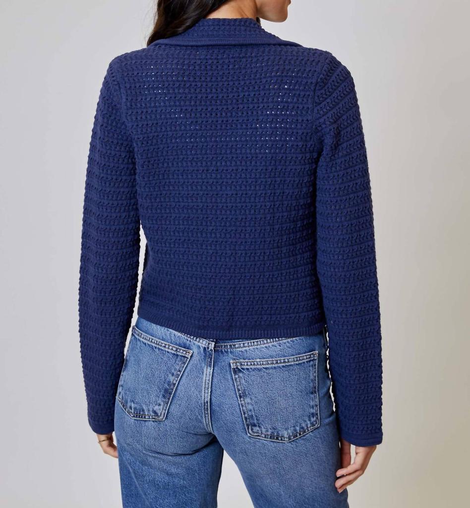 Design History Loose Knit Blazer In Pearl