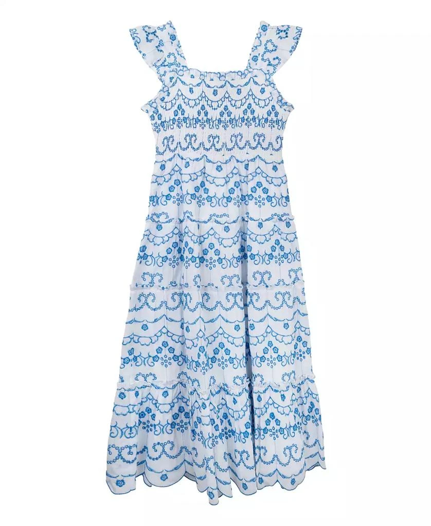 Rare Editions Big Girls Embroidered Eyelet Maxi Dress 4