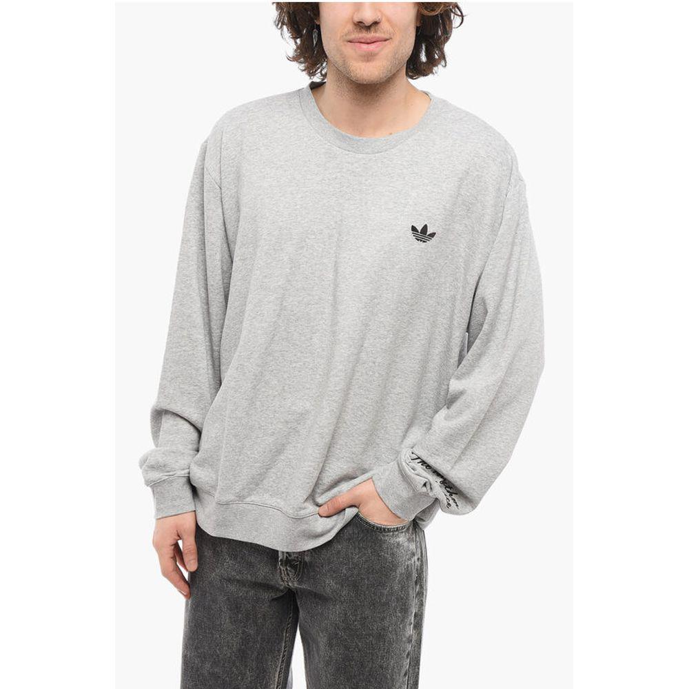 Adidas Adidas WALES BONNER Cotton Crew-neck Sweatshirt with Velvet Logo