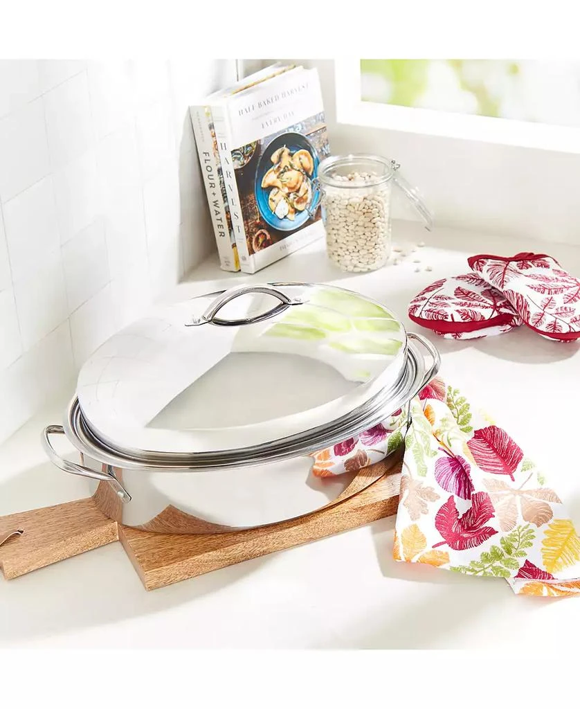 The Cellar Stainless Steel 8-Qt Covered Oval Roaster with Rack, Exclusively at Macy’s 6
