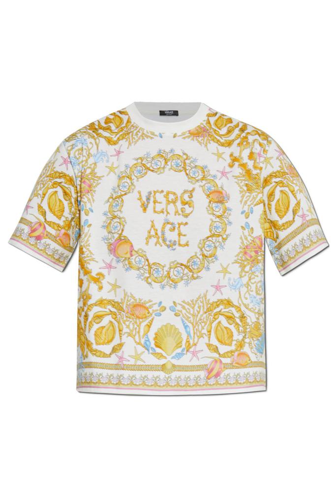 Versace Versace Jeans Couture Baroque Print T-Shirt Top - T