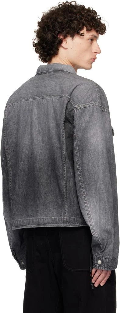 n.hoolywood Black Faded Denim Jacket 3