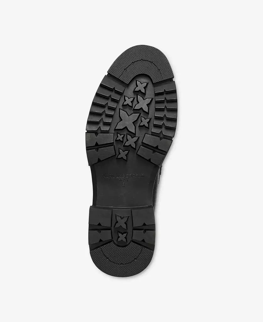 Karl Lagerfeld Paris Men's Tumbled Leather Lug Sole Penny Loafer 5
