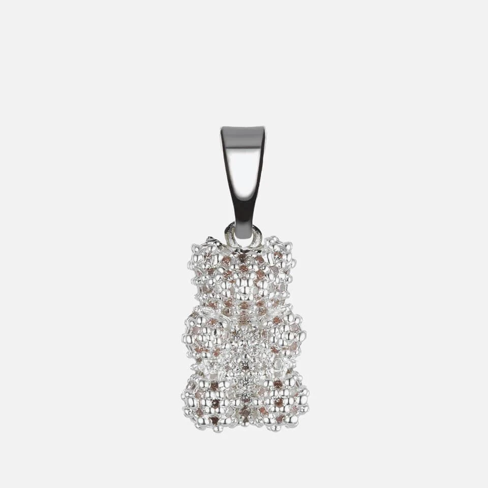 Crystal Haze Crystal Haze Women's Pave Silver Nostalgia Bear - Silver 1