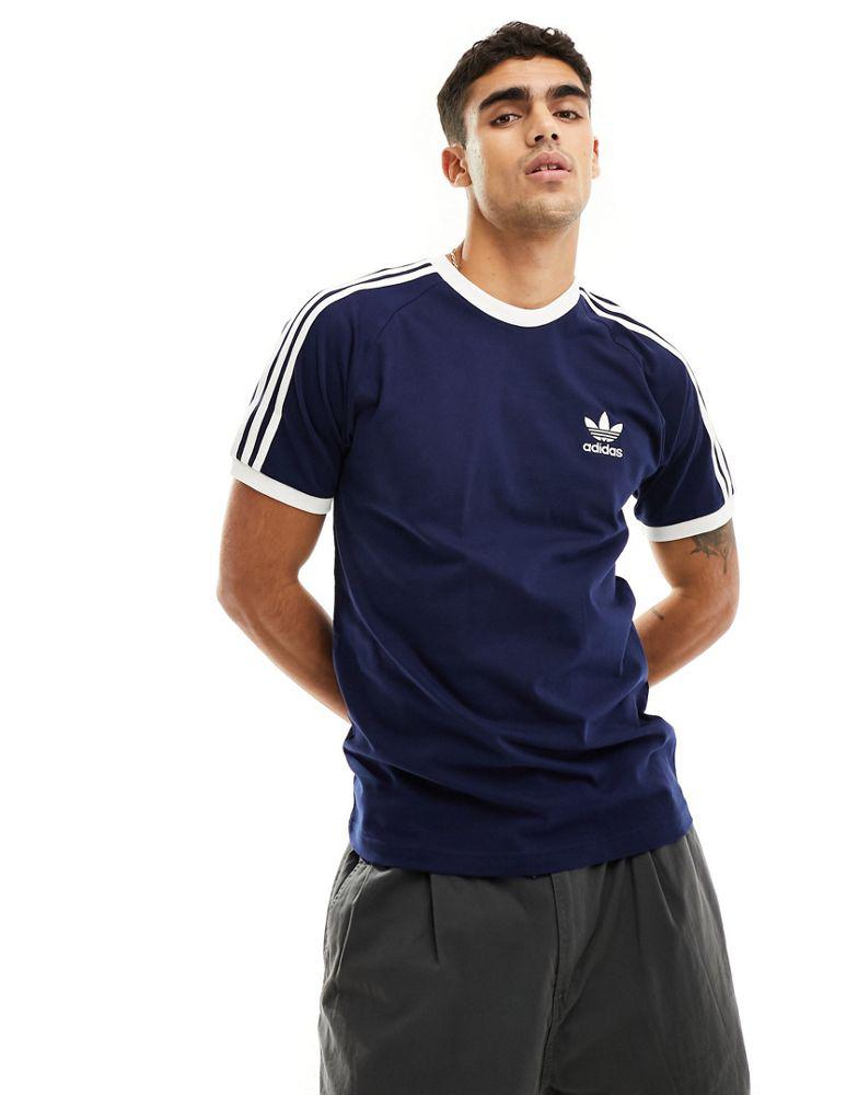 Adidas originals 3 stripes ringer tee online