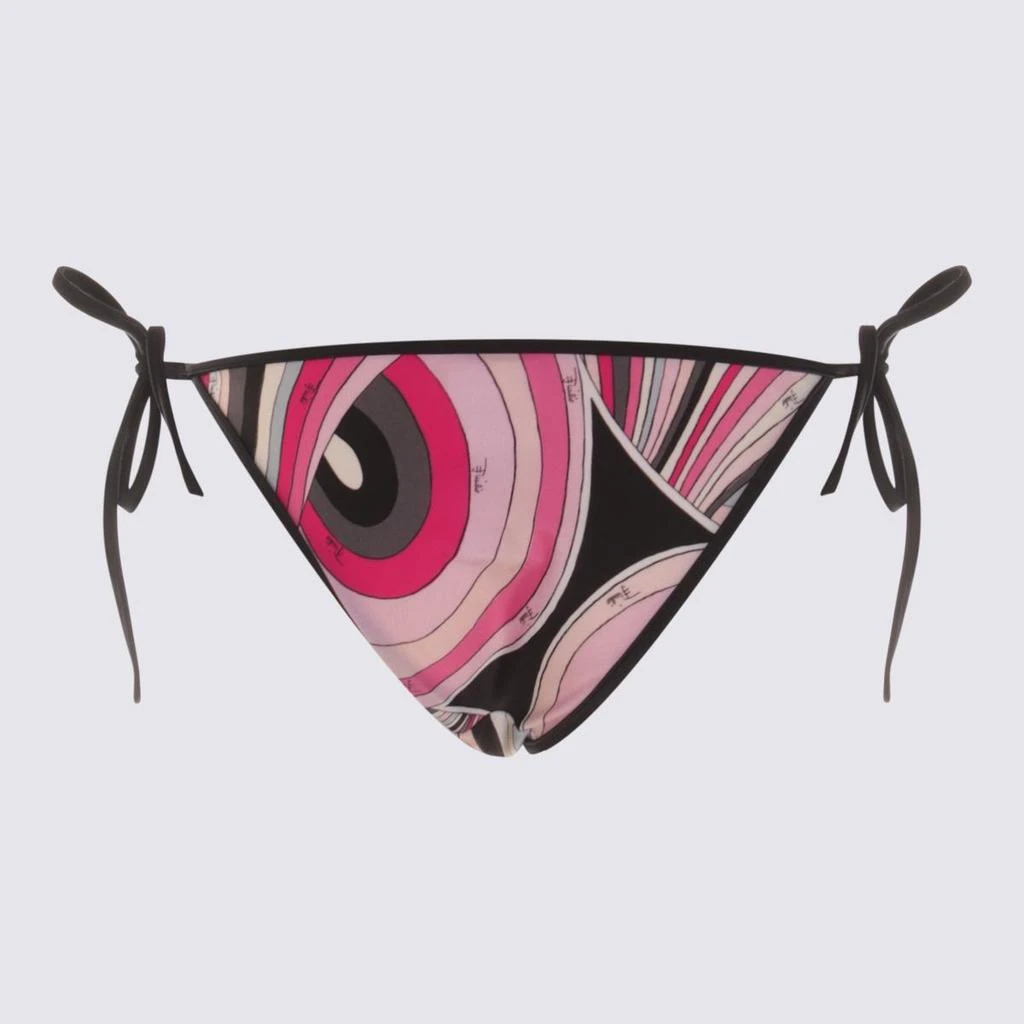 Pucci Pucci Black And Pink Slip Beachwear 2