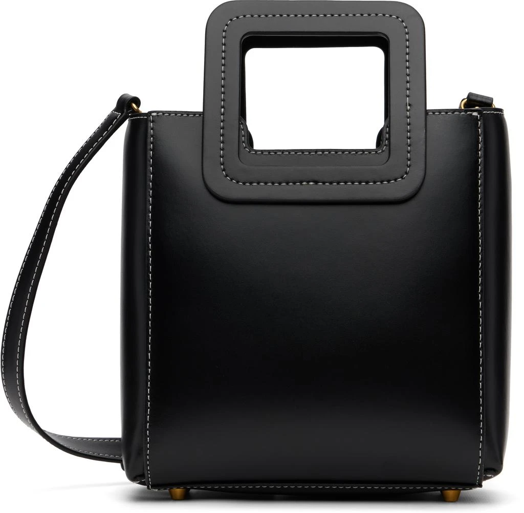 Staud Black Mini Shirley Leather Bag 1