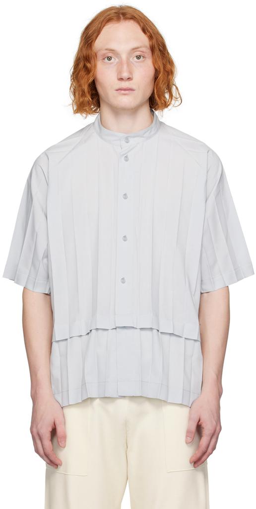 Homme Plissé Issey Miyake Gray Edge Shirt