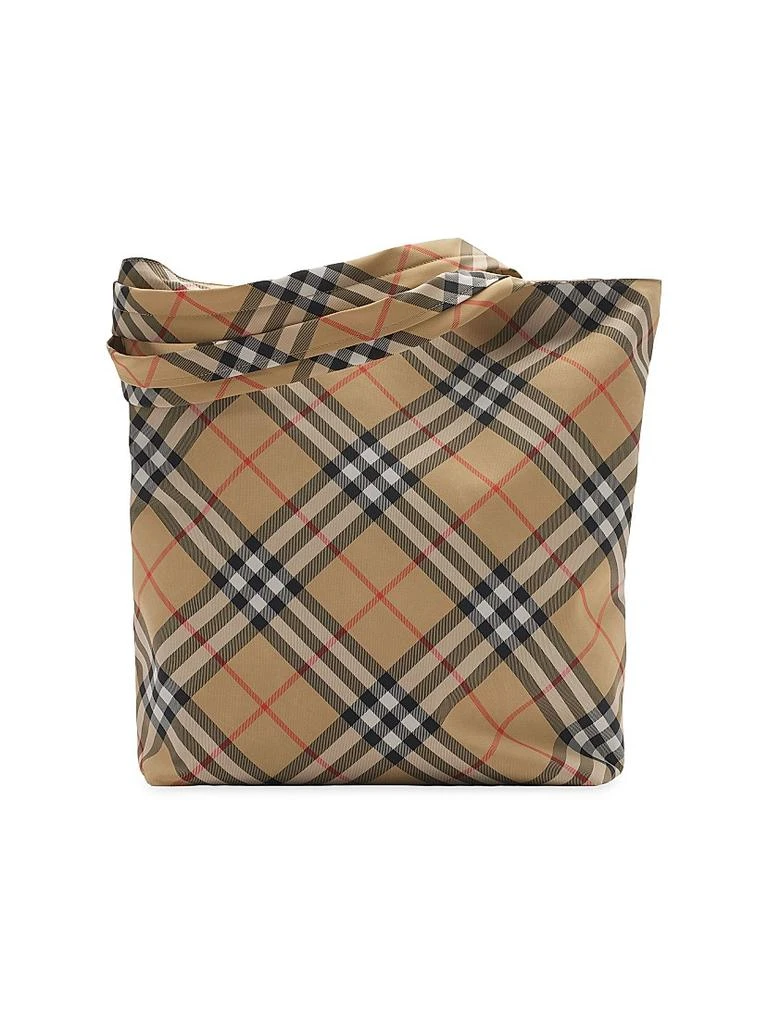 Burberry Equestrian Knight Check Tote Bag 5