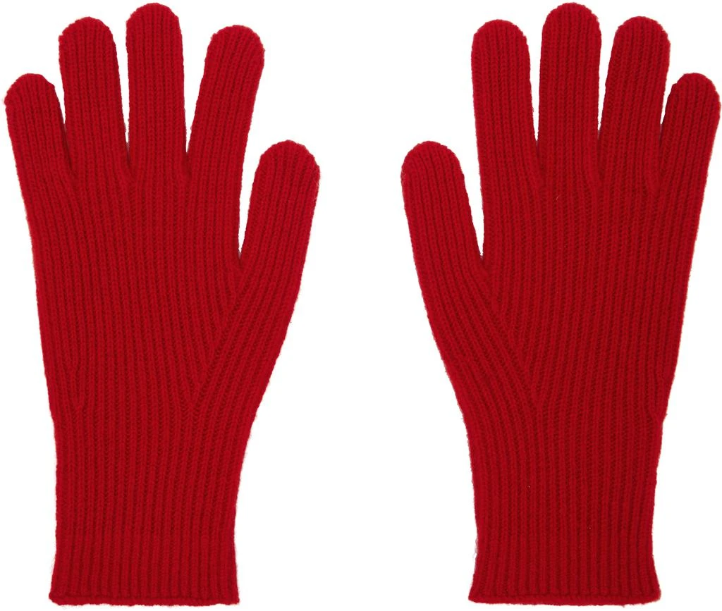 Totême Red Cashmere Gloves