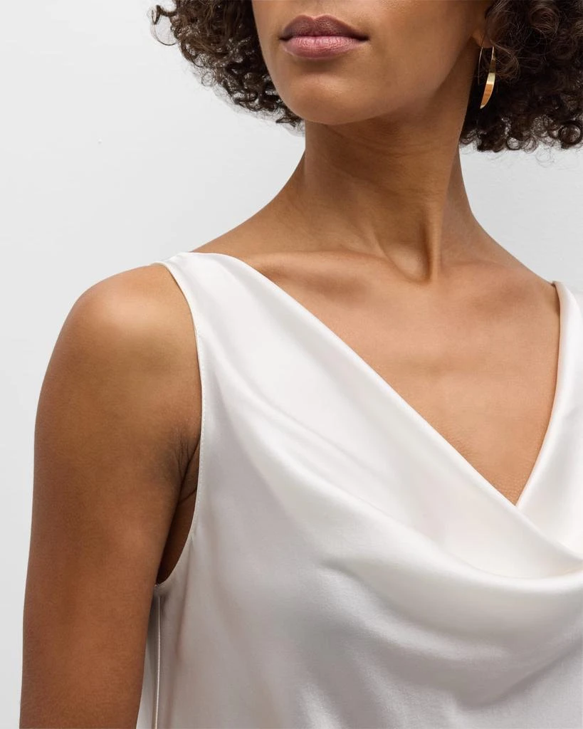 Christine Lingerie Cowl-Neck Silk Tank 5