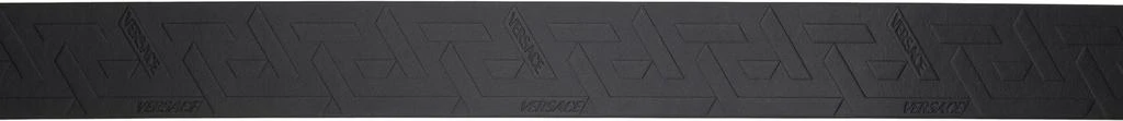 Versace Black 'La Medusa' Greca Leather Belt 2