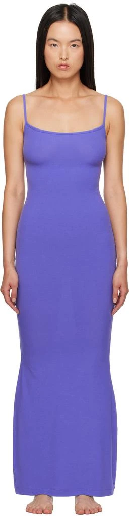 SKIMS Purple Soft Lounge Long Slip Dress 1