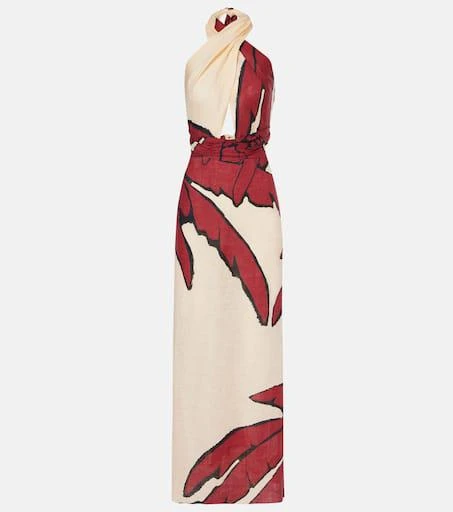 JOHANNA ORTIZ Wonders Of The Sea linen maxi dress 1